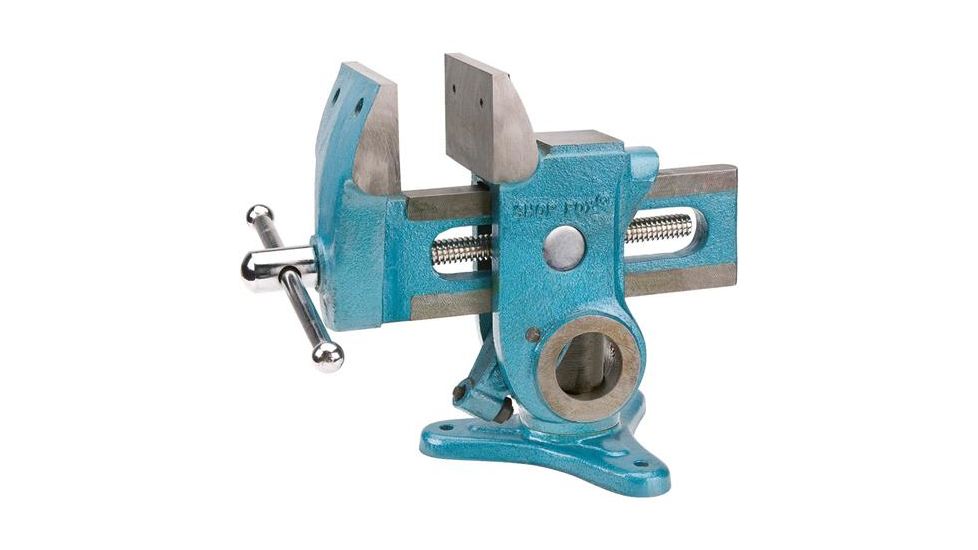 Shop Fox 360-Degree Swivel Parrot Vise, 4.75 in. Capacity, 3-1/2 in. x 2-1/8 in. Jaws D3125