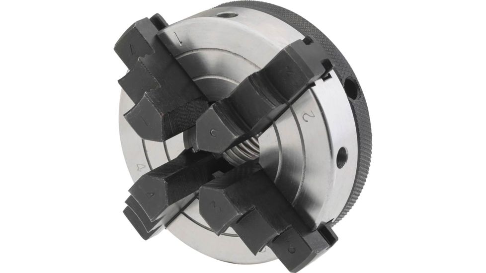 Shop Fox 3in 4 Jaw Chuck 1in x 8 TPI D4054