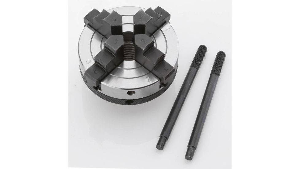 Shop Fox 3in 4 Jaw Chuck 1in x 8 TPI D4054