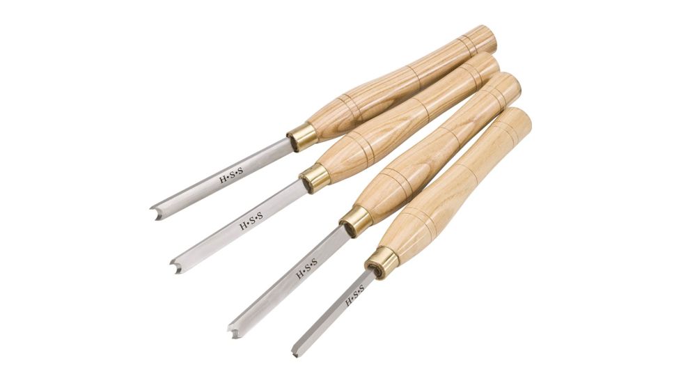 Shop Fox 4 pc. HSS Beading Lathe Chisel Set D3781