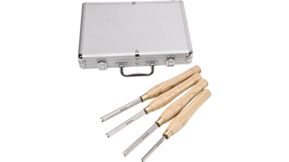 Shop Fox 4 pc. HSS Beading Lathe Chisel Set D3781