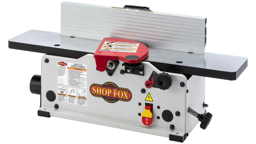 Shop Fox Benchtop Jointer With Spiral-Style Cutterhead, 6in, W1876