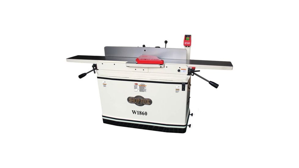 Shop Fox Parallelogram Jointer with Spiral Cutterhead and Mobile Base, 8x76 W1860