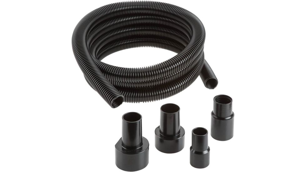 Shop Fox Power Tool Vacuum Hose Set For Shop Vacuums, Black, D4868