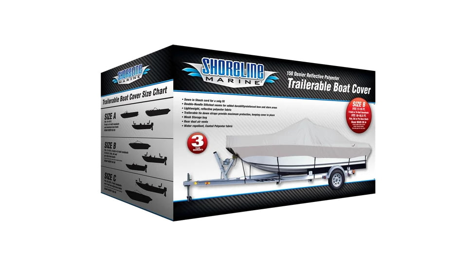 Shoreline Marine Boat Cover Boat Cover 17-19ft V-Hull, SLBCB