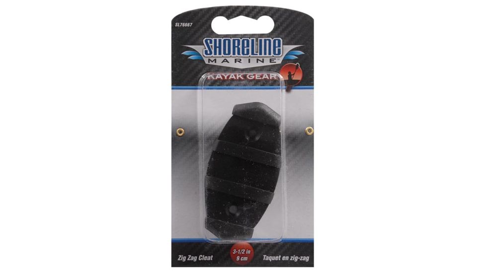 Shoreline Marine Cleat Zig Zag Nylon Blk 2pk SL76667