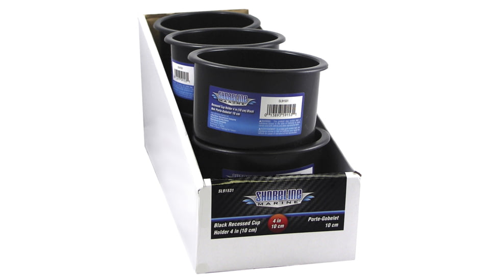 Shoreline Marine Cup Holder Recessed Wht Pdq, SL52111