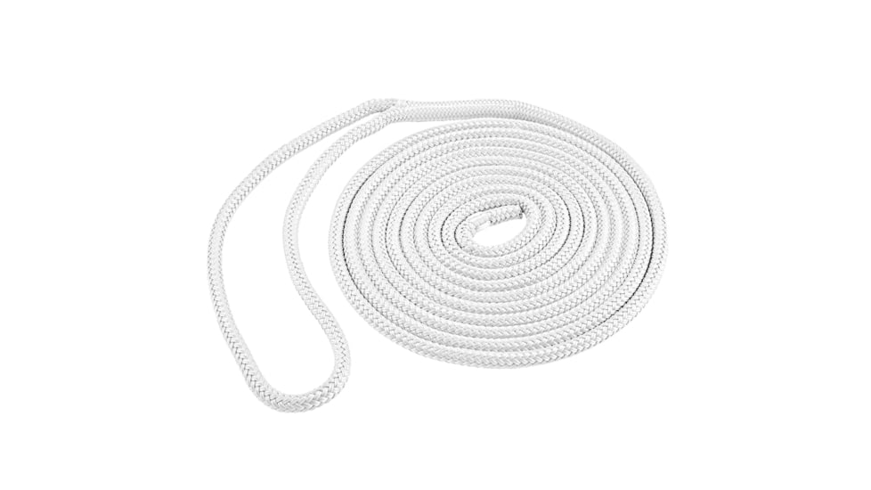 Shoreline Marine DOCK LINE DOCK LINE NylonDBBRD 3/8"X15'WHT, SL91203