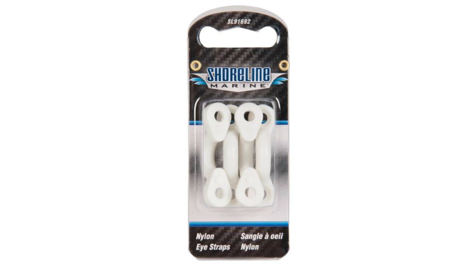 Shoreline Marine Eye Strap Nylon White 4 Pk 530385