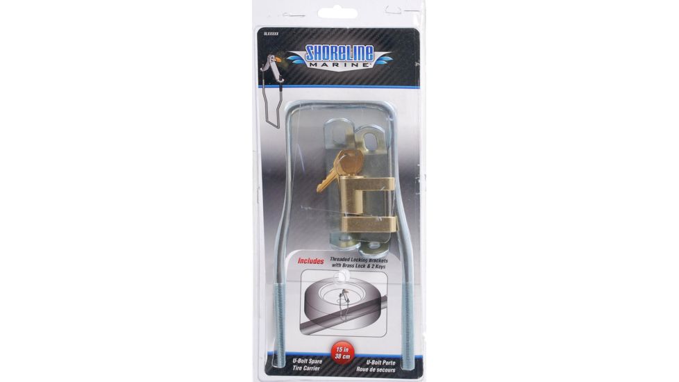 Shoreline Marine U-Bolt Spare Tire Carrier with Lock 115107