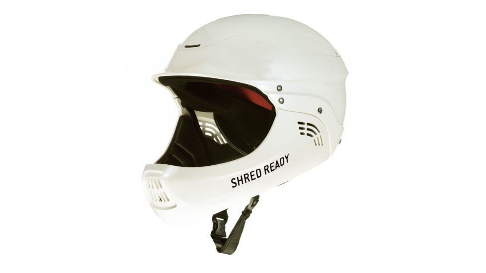 Shred Ready Standard Fullface Safety Helmet, Pearl White, One-Size, SDFFPWHT19