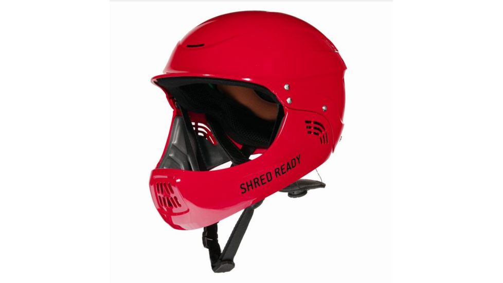 Shred Ready Standard Fullface Safety Helmet, Red, One-Size, SDFFRED19