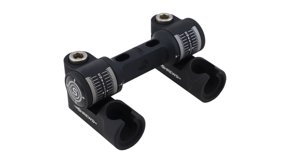 Shrewd Atlas V-Bar Double Bow Stabilizers, Matte Black, SMAVB2ATLASMBK