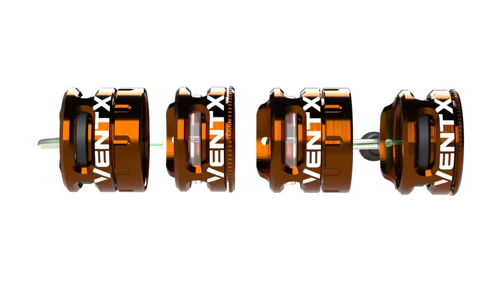 Shrewd VentX 0.19in Fiber Recurve Scope Bow Sight and Dot Kit, Orange, SMSVENTX019RG