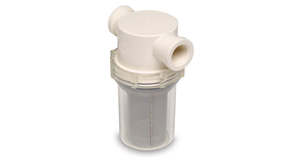 SHURFLO 1/2" Raw Water Strainer w/Bracket &amp; Fittings - 50 Mesh Screen 56073