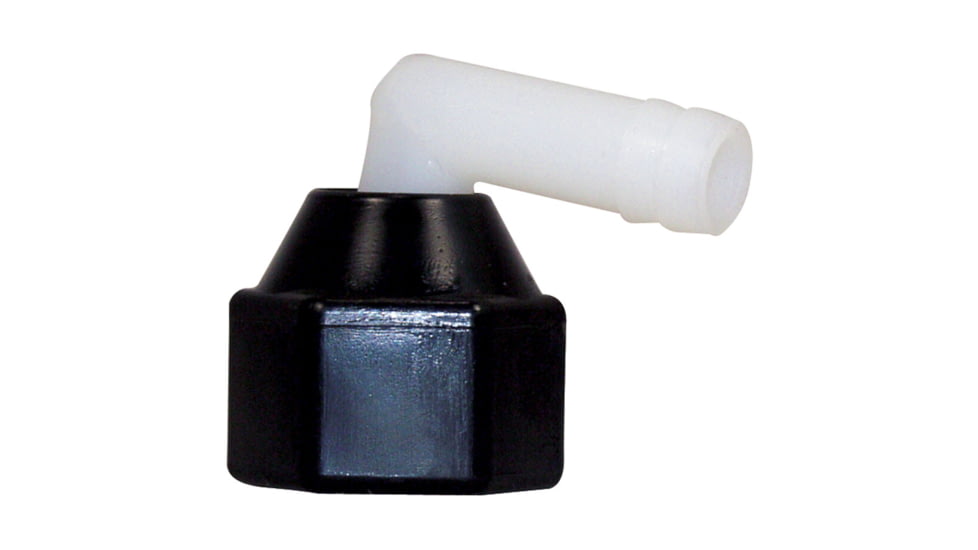 SHURFLO Elbow Fitting Wingnut Swivel Nylon 1/2in.14 Npt, F x 3/8" Barb, 244-3916