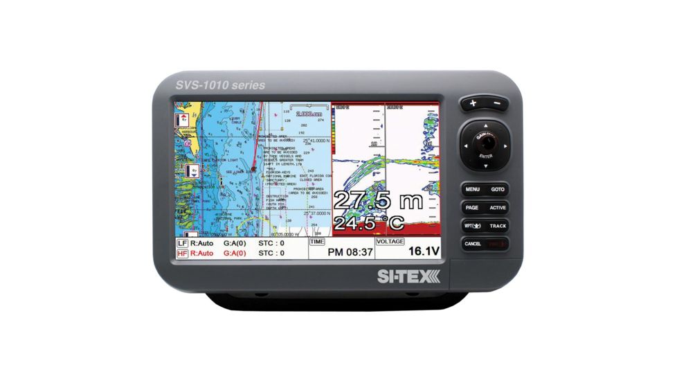Si-Tex 10&quot; Chartplotter/Sounder Combo w/Internal GPS Antenna &amp; Navionics+ Card SVS-1010CF 56192