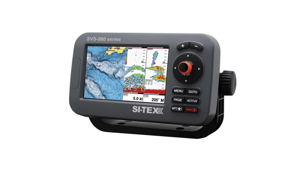 Si-Tex SVS-560CF Chartplotter - 5" Color Screen w/Internal GPS &amp; Navionics+ Flexible Coverage 56187