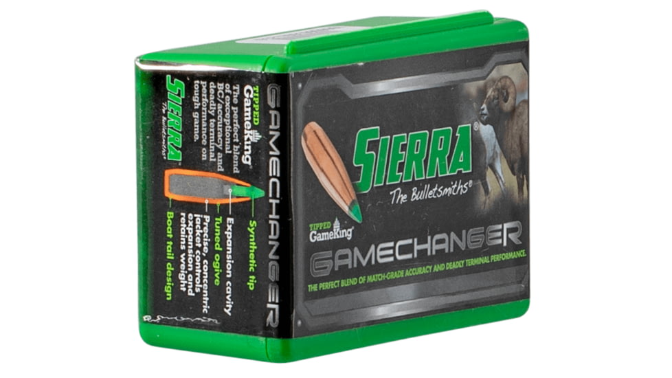 Sierra Bullets 4440 Tipped GameKing 270 Caliber .277 140 GR Boat Tail Hollow Point BTH