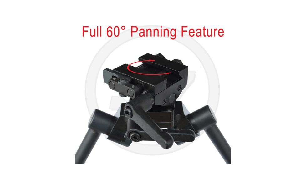 Sierra 7 Extended Length Bipod with Extended Raptor Feet, Matte Black, 380977