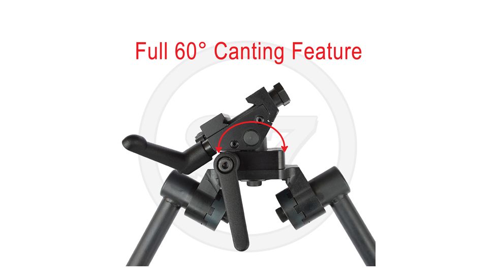 Sierra 7 Extended Length Bipod with Extended Rubber Feet, Matte Black, 380978