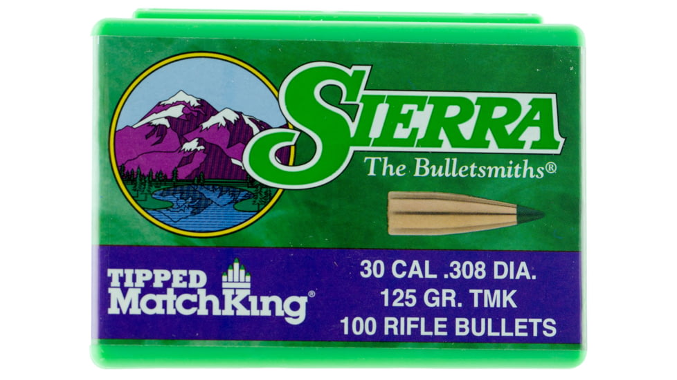 Sierra Bullets 7725 Tipped MatchKing 30 Caliber .308 125 GR Tipped MatchKing 100 Box