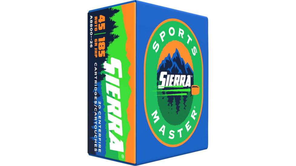 Sierra Bullets Hunting Bullets, 45 Auto, 185 grain, Jacketed Hollow Point, A8800-26