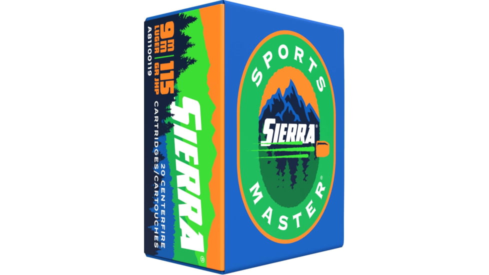 Sierra Bullets Hunting Bullets, 9mm Luger, 115 grain, Jacketed Hollow Point, A81100119