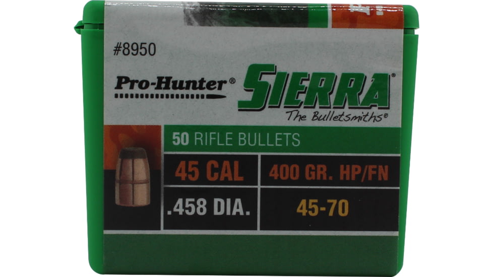 Sierra Bullets 44/70 Caliber 400 Grain Hollow Point / Flatnose Rifle Bullets