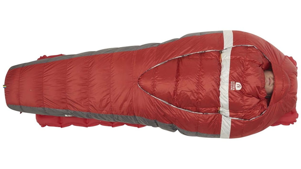 Sierra Designs Backcountry Bed 650F 20 Deg Sleeping Bag, Red, Regular, 70603820R