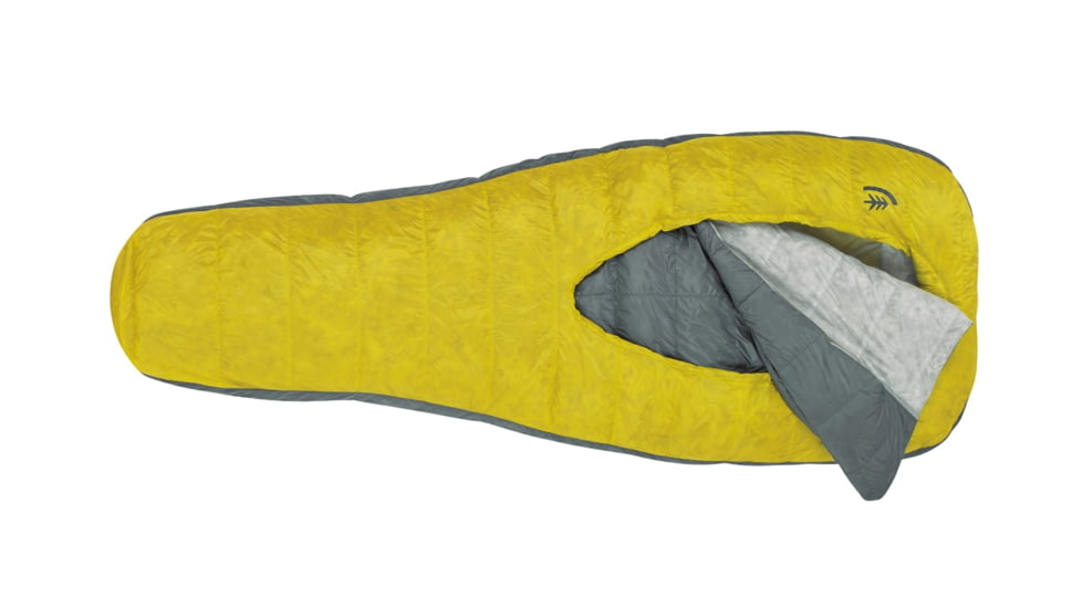 Sierra Designs Backcountry Bed Elite 850 - 2 Season Sleeping Bag-Yellow-Short