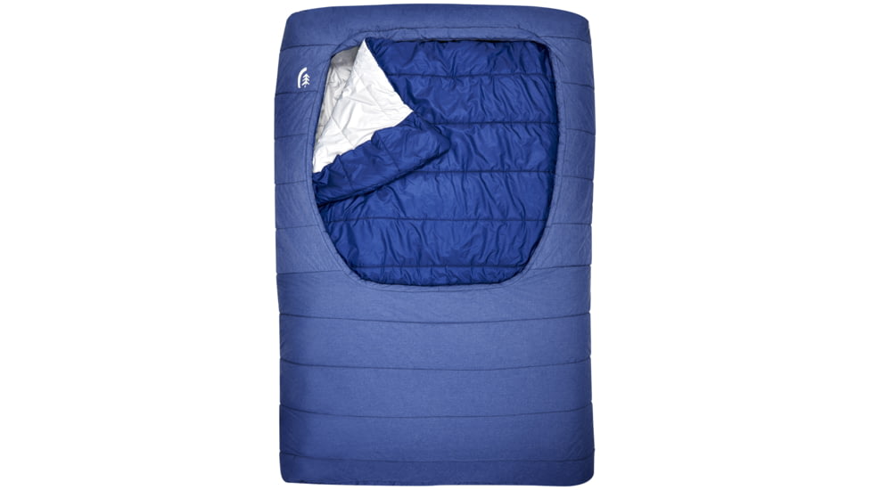 Sierra Designs Frontcountry Bed SYN 2 Person Sleeping Bag Synthetic 2 Season-Blue Depths-Queen