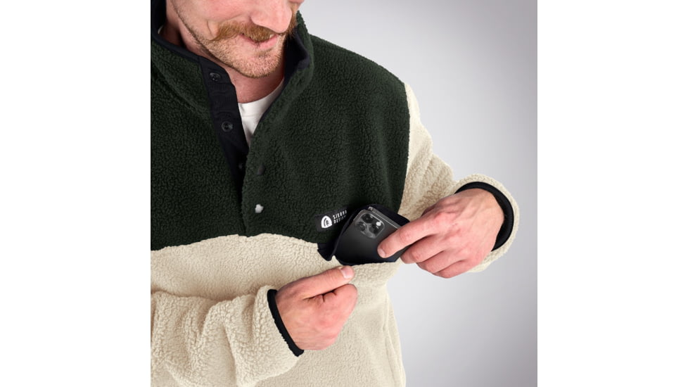 Sierra Designs Hale Snap Pullover - Mens, Cream, Large, 22940923CRM-LG