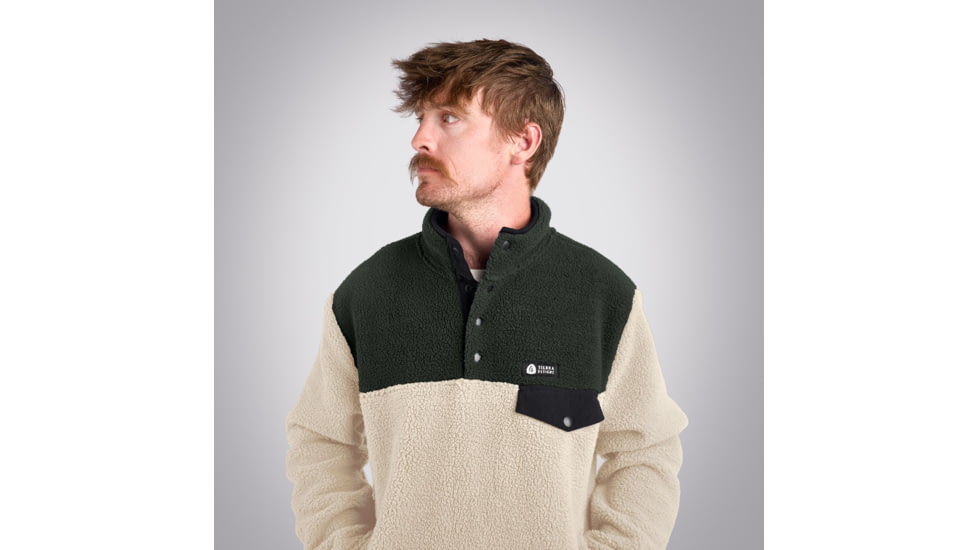 Sierra Designs Hale Snap Pullover - Mens, Cream, Large, 22940923CRM-LG