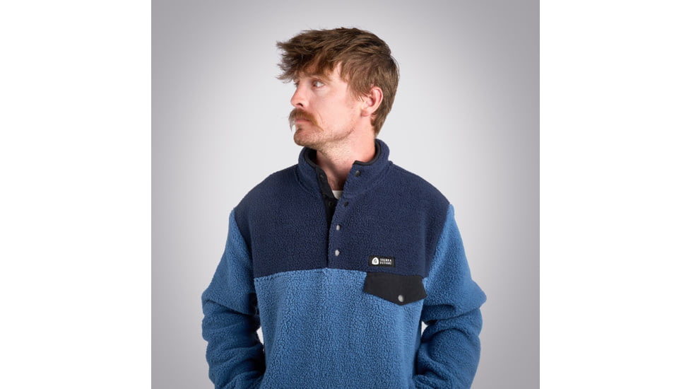 Sierra Designs Hale Snap Pullover - Mens, Navy, Medium, 22940923NV-MD
