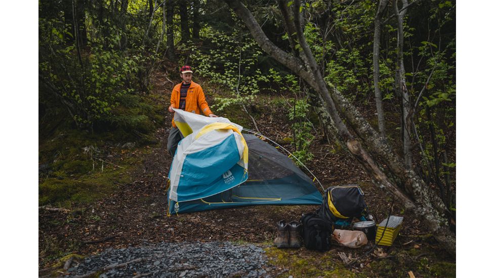 Sierra Designs Meteor 2 Tent - 2 Person, 3 Season-Blue/Yellow