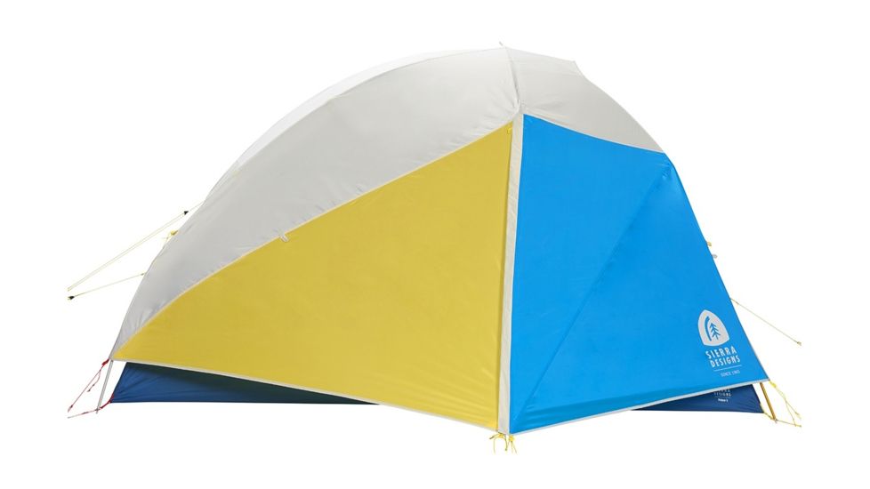 Sierra Designs Meteor 4 Person Tent, Light Blue/Yellow, 4 Person, 40155119