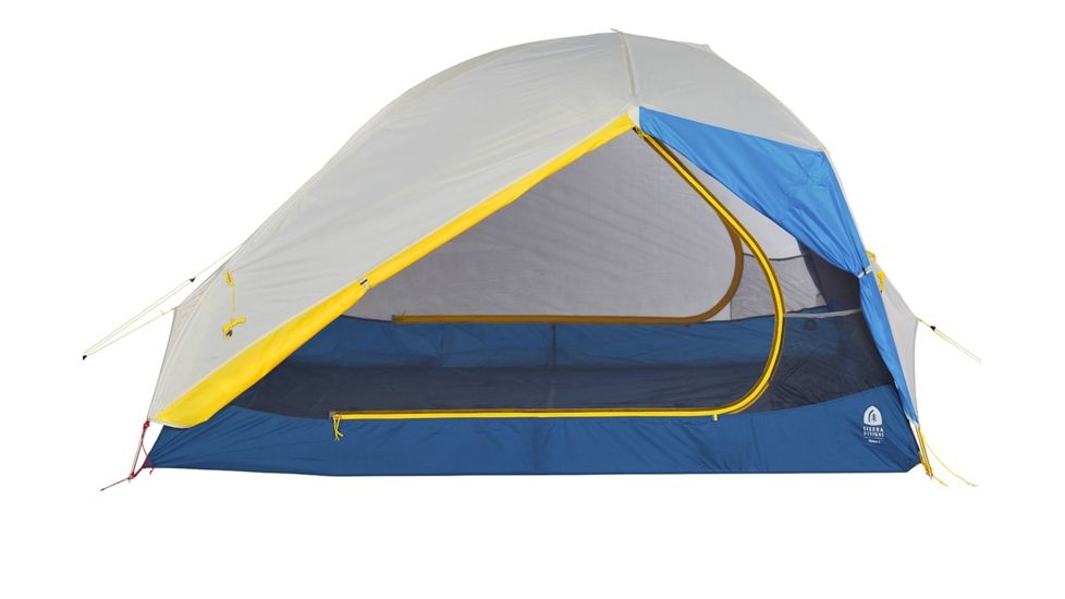 Sierra Designs Meteor 4 Person Tent, Light Blue/Yellow, 4 Person, 40155119