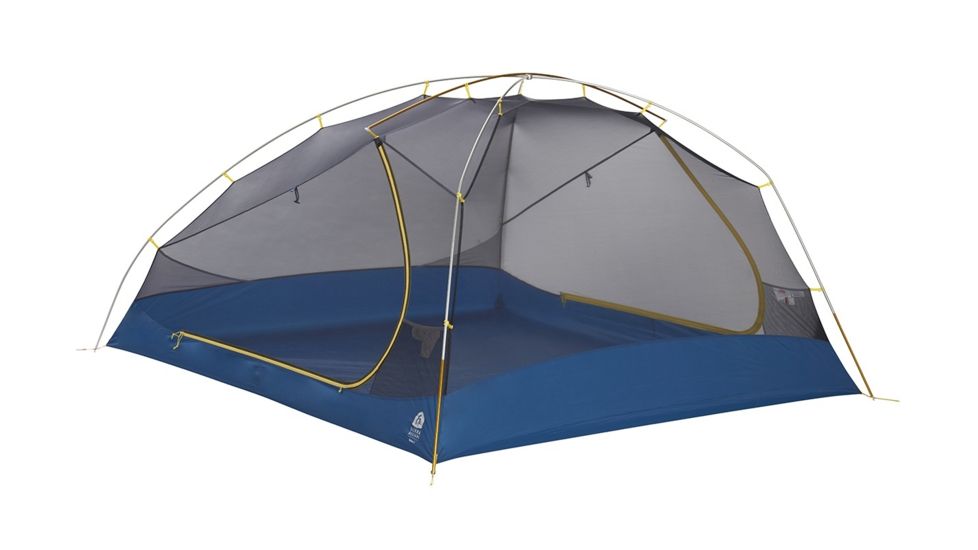 Sierra Designs Meteor 4 Person Tent, Light Blue/Yellow, 4 Person, 40155119