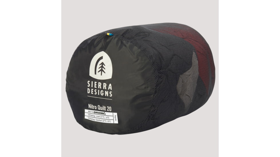 Sierra Designs Nitro Quilt 800F 20 Degree Sleeping Bag, Regular, 80710523R