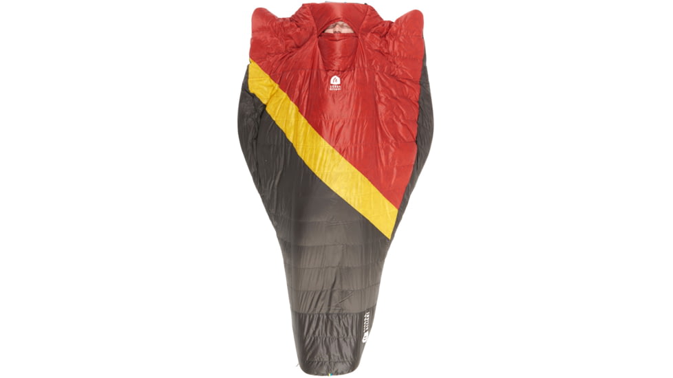 Sierra Designs Nitro Quilt 800F 20 Degrees Sleeping Bags, Red/Yellow/Black, Regular, 80710524R