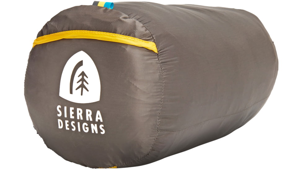 Sierra Designs Nitro Quilt 800F 20 Degrees Sleeping Bags, Red/Yellow/Black, Regular, 80710524R