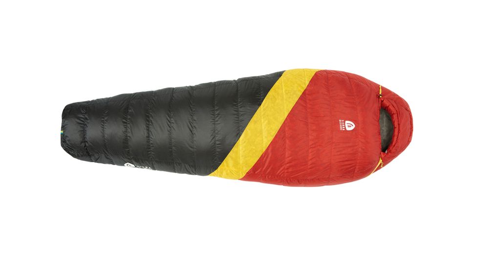 Sierra Designs Nitro UL 20 Sleeping Bag 800 DriDown-Red/Yellow/Peat-Regular