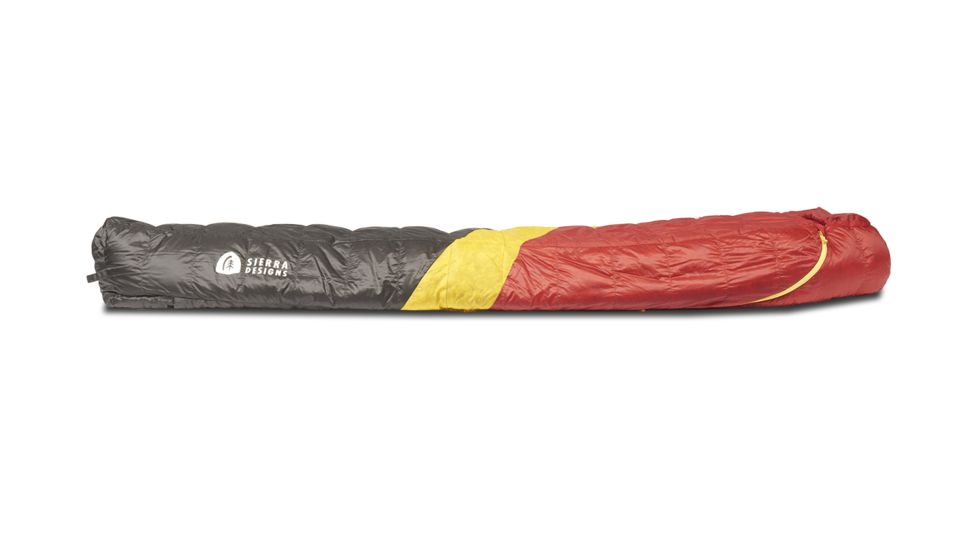 Sierra Designs Nitro UL 20 Sleeping Bag 800 DriDown-Red/Yellow/Peat-Regular