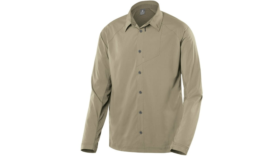 Solar Wind Long Sleeve Shirt - Mens-Aluminum-Large