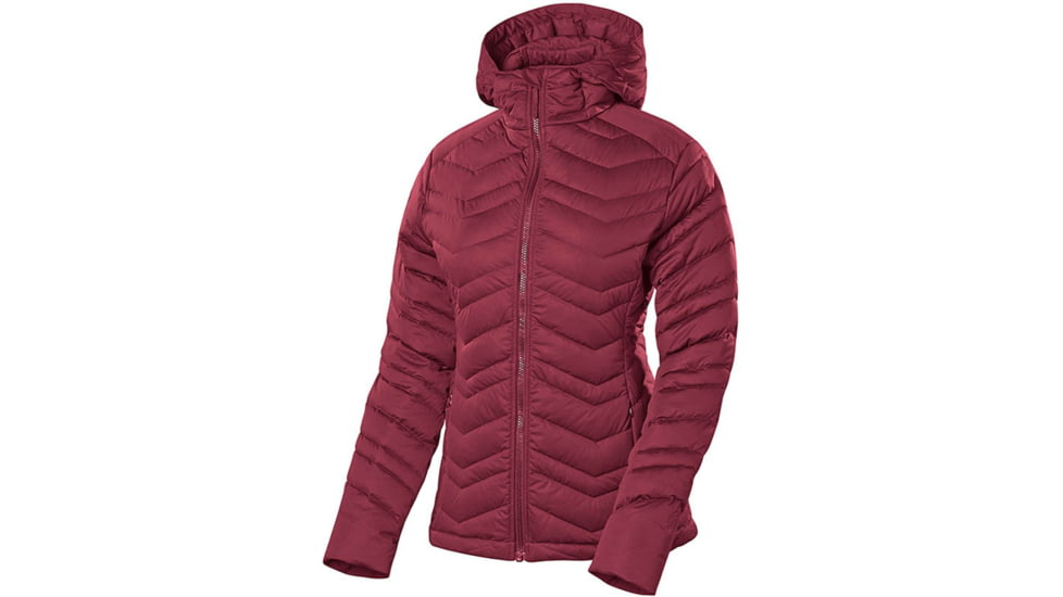 Sierra Designs Stretch DriDown Hoody - Womens-Red Wine-Large