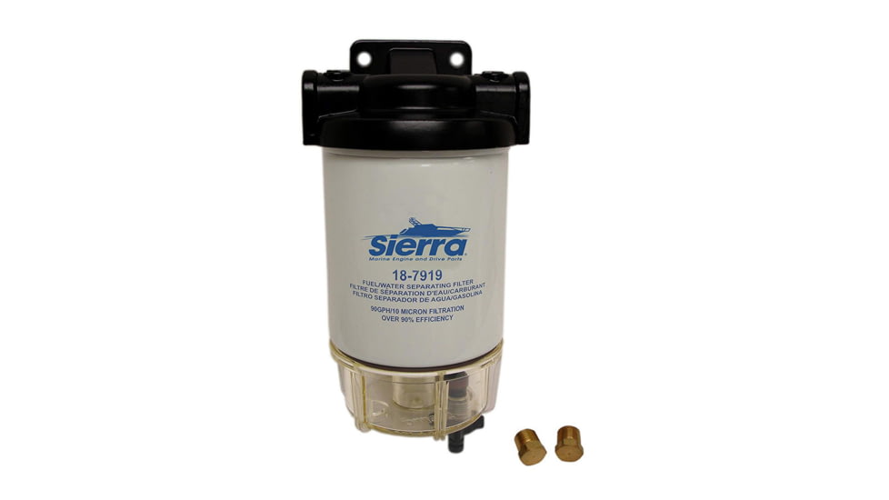 Sierra International 10 Micron Filter Kits With Drain Bowls 1/4in Aluminum With Aquavue Bowl, 18-7932-1
