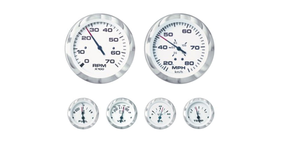 Sierra International Lido Pro Inboard/Sterndrive Instrument Set 6 Gauge, 67653P