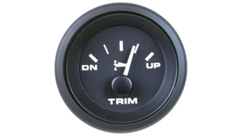 Sierra International Premier Pro 2in Trim Gauge For Johnson/Evinrude/Suzuki, Black, 62726P