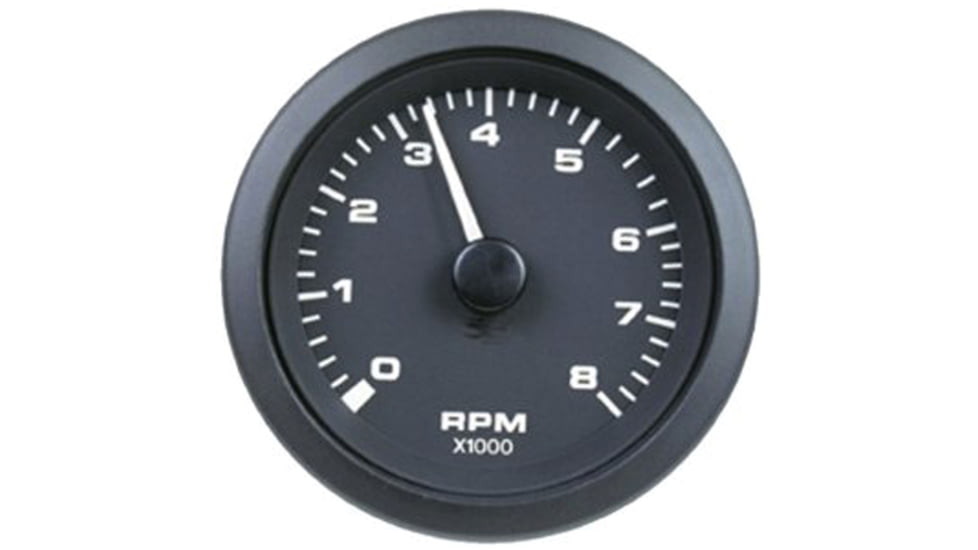 Sierra International Premier Pro 3in Tachometer - 8K Rpm, Black, 62725P